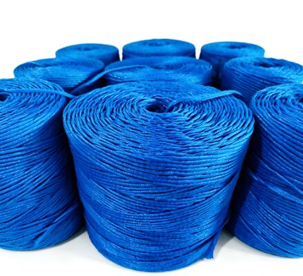 Corde en film fendu de polypropylène, ficelle de presse à balles en pp pour balles carrées de foin et emballage